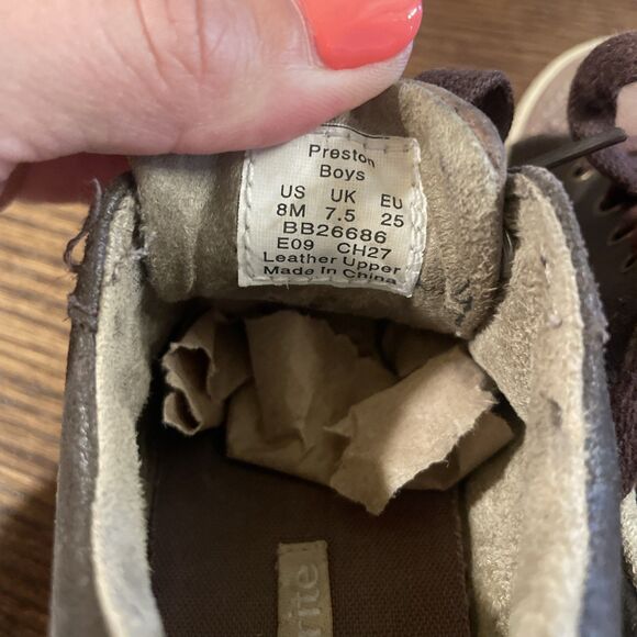 Stride Rite “Preston” Shoes In Brown - Leather/Suede - Size 8M Toddler - Picture 6 of 6